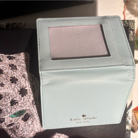 Brand New Kate Spade Cherry Lane Leather Wallet in Cyblue! - Picture 3 of 9
